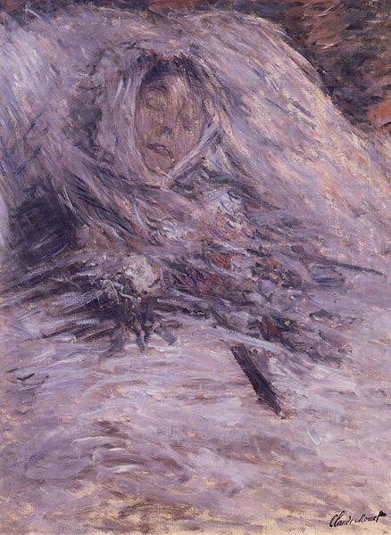 Camille Monet, on her deathbed,, Claude Monet